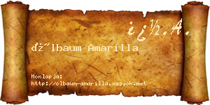 Ölbaum Amarilla névjegykártya